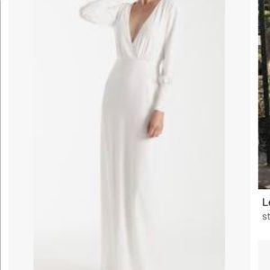 Joanna August Page Column Long Sleeve Gown 10